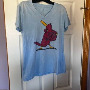 Fanatics St. Louis Cardinals Graphic Light Blue T-Shirt Women's‎ size large